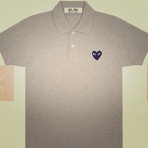 Comme de garçon polo grey
